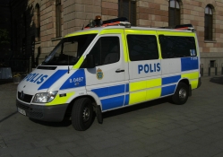 Swedish police bus