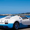 bugatti veyron at the seashore