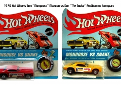 1970 Hot Wheels Mongoose Vs Snake Funnycars