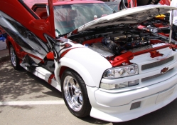 white and Red Chevrolet