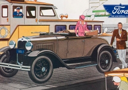 1930 Ford 2 door Ad art
