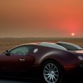 bugatti veyron centenaire at sunset