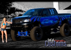 Blue black Ford