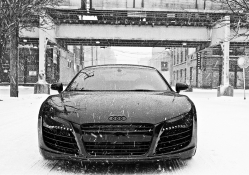 Audi R8 In Snow