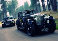 classic and modern car