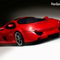 fast red sports car