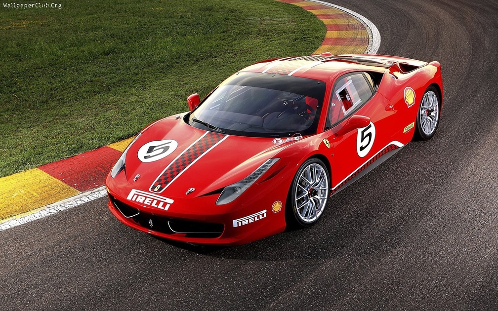 2011 Red Ferrari 458 race