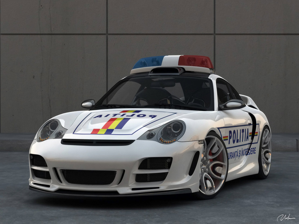 Romania 911 porsche police car
