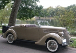 1936 ford deluxe tan