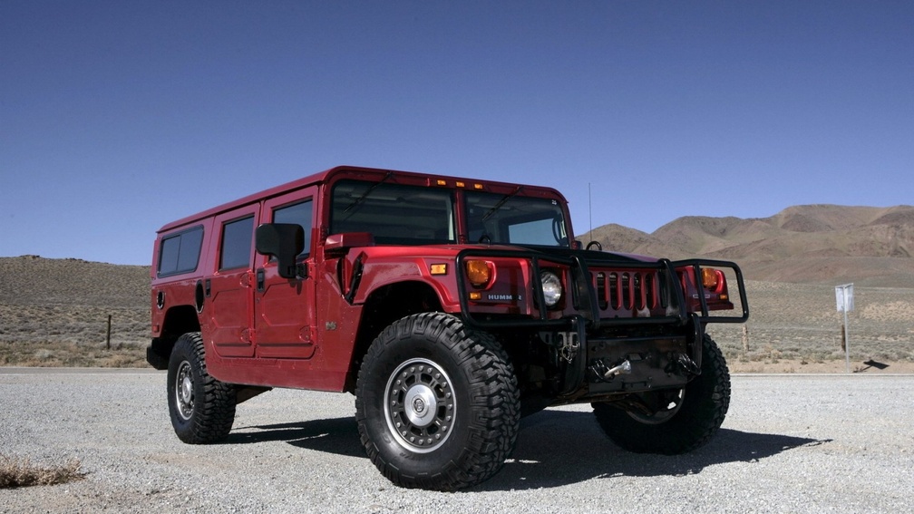 hummer jeep red