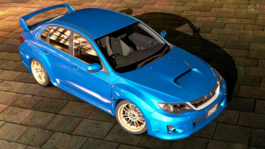 Blue Subaru Car