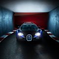 bugatti veyron in an underground parking