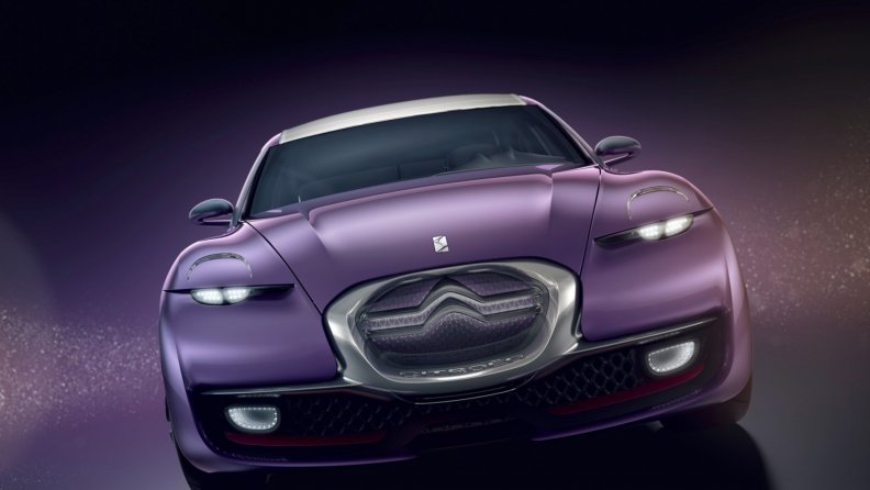 citroen concept car violet
