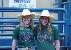 Two girls at rodeo