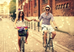 couple in cycle