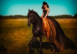 Beauty with horse