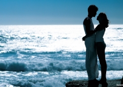 Romantic Couple On The Beach