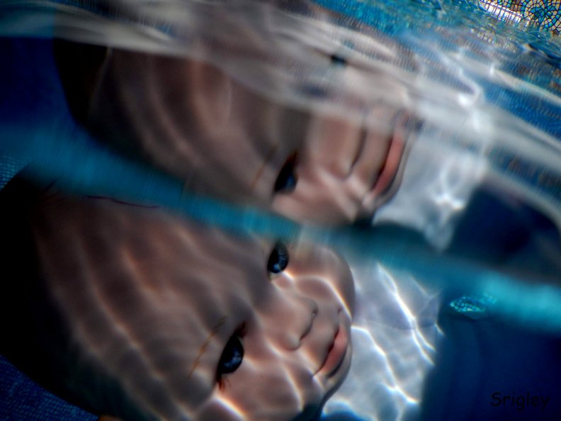 Creepy Baby Doll Underwater