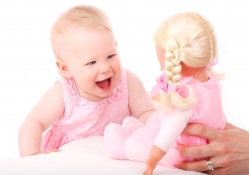 BEST OF FRIENDS  BABY AND DOLL