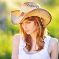 serious cowgirl thinking