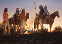 American Indians on horseback