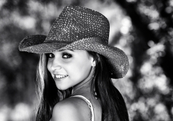 Cowgirl In B&amp;W