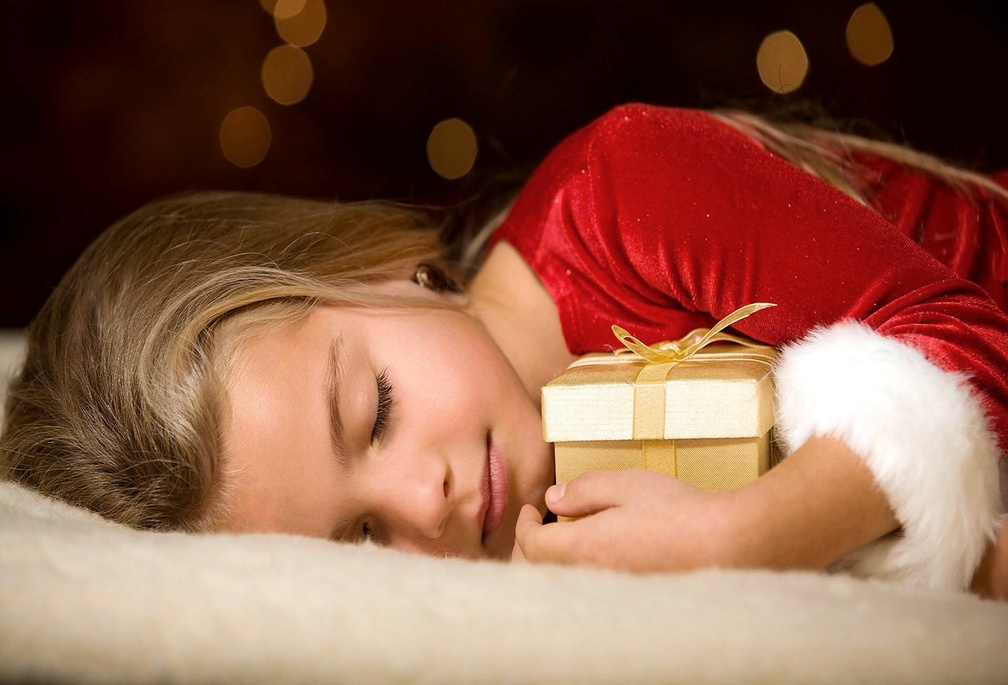 Peaceful sleep with gift