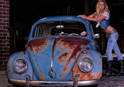 Cowgirl And Her Hot VW