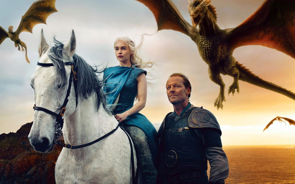 Game of Thrones _ Daenerys, Jorah and the Dragons