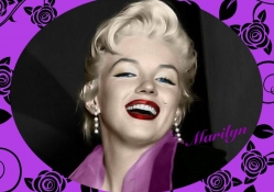 Marilyn Monroe In Purple