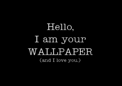 I am your wallpaper