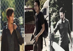 Daryl, Glenn, Rick