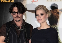 Johnny Depp &amp; Amber Heard at Movie Premier