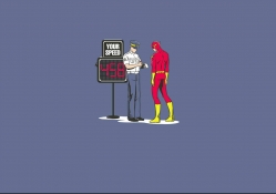 Flash gets a speeding ticket