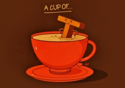 A cup of...