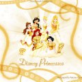 Disney Princesses With Gold Dresses