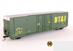 DT&amp;I Greenville 60' HO scale model train box_car