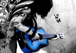 Blue guitar