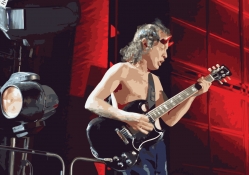 Angus Young painted