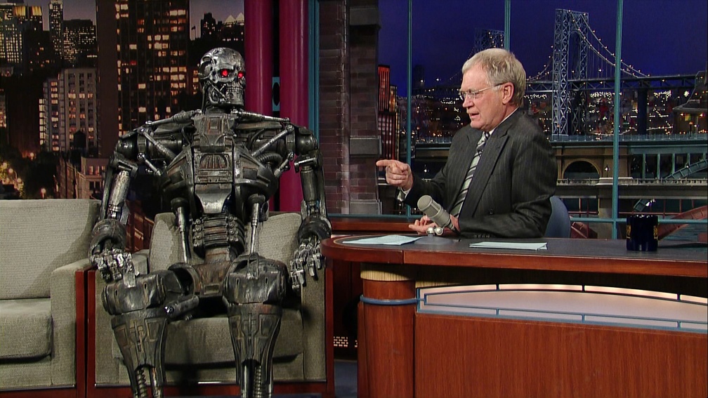Terminator on the David Letterman Show