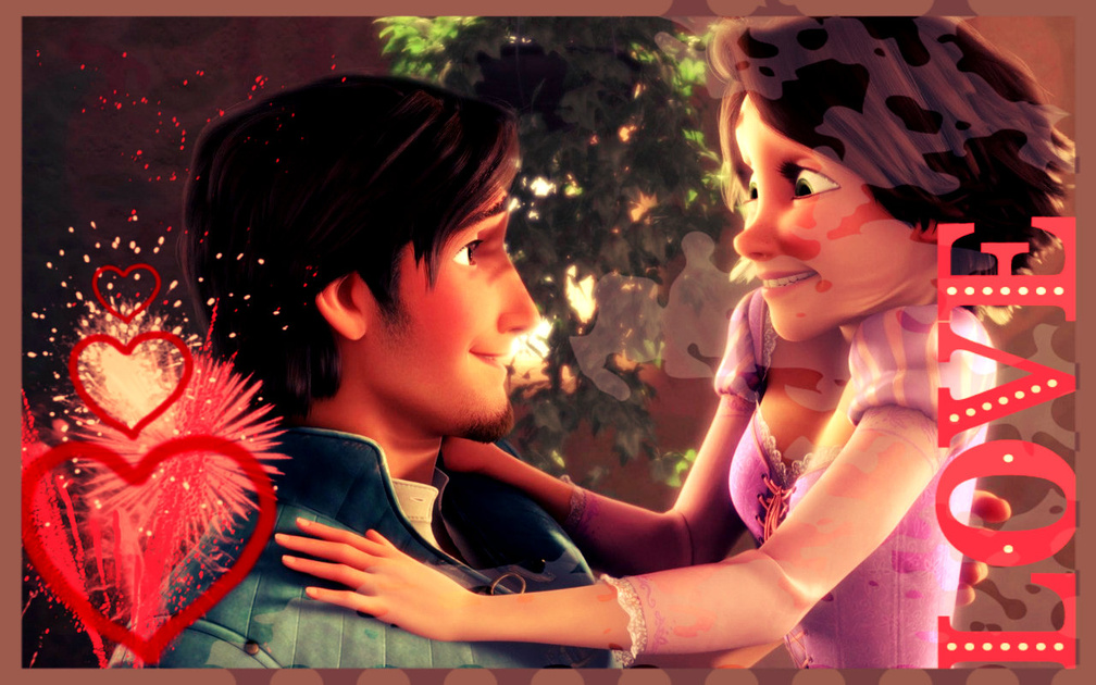 Rapunzel,And, Flyn, Valentine,S,Day
