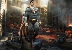 Superman Defends Metropolis