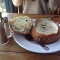 Clam Chowder in a bread bowl
