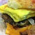 Steak Egg and Cheese Biscuit