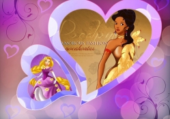 Pocahontas,And,Rapunzel,Two,Disney,Princesses