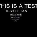 this is a test...