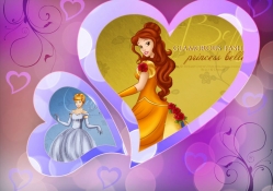 Belle,And,Cinderella,Two,Disney,Princesses