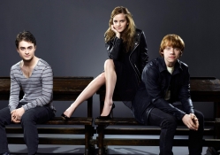 harry, hermione, and ron