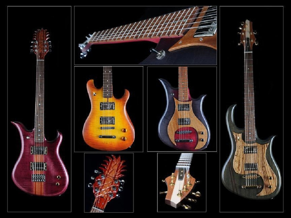 beautiful bass guitars