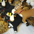 Sweet reindeers and a bee for my lovely friend Anita (Bizzybee360)